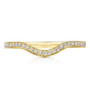 Tacori 2664B12Y 18 Karat Sculpted Crescent Diamond Wedding Band