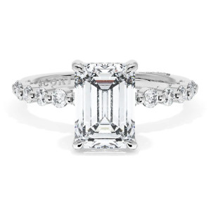 Tacori 2666EC85X6W 18 Karat Sculpted Crescent Engagement Ring