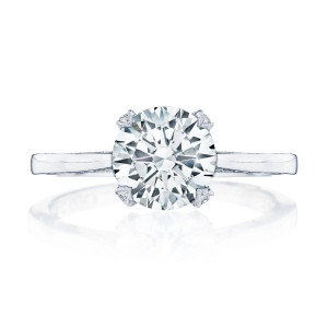 Tacori 2678RD75 Platinum Sculpted Crescent Engagement Ring