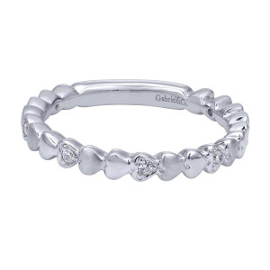 Gabriel Fashion 14 Karat Stackable Stackable Ladies' Ring LR4831W44JJ
