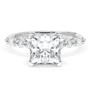 Tacori 272822PR7PL Platinum Sculpted Crescent Engagement Ring