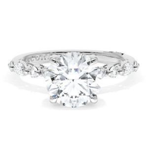 Tacori 272822RD8W 18 Karat Sculpted Crescent Engagement Ring