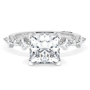 Tacori 272937PR7W 18 Karat Sculpted Crescent Engagement Ring