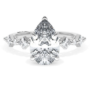Tacori 272937PS11X7W 18 Karat Sculpted Crescent Engagement Ring