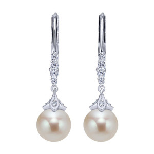 Gabriel Fashion 14 Karat Grace Drop Earrings EG12321W45PL