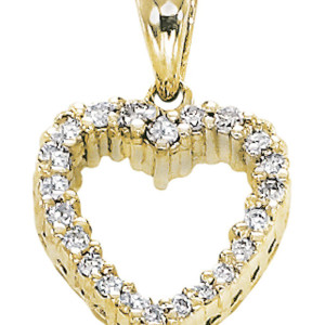 Gabriel Fashion 14 Karat Eternal Love Heart Heart Pendant PH403Y45JJ