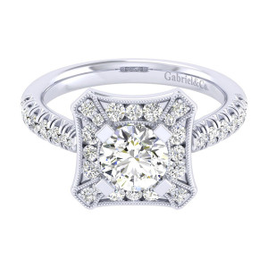 Gabriel 14 Karat Perfect Match Engagement Ring ER039B4AEW44JJ