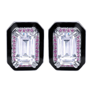 Gabriel Fashion Silver Huggies Huggie Earrings EG12246E8SVJMC