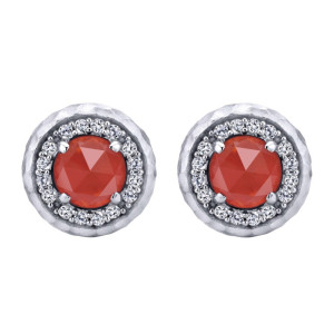 Gabriel Fashion Silver Byblos Stud Earrings EG12525SVJMC