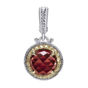 Gabriel Fashion Silver / 18 Karat Two-Tone Roman Pendant PT9389M10MYJMC