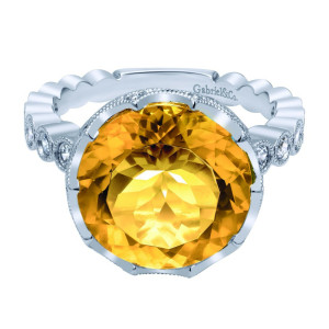 Gabriel Fashion 14 Karat Modern Ladies' Ring LR4604W45CT