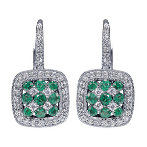 Gabriel Fashion 14 Karat Lusso Color Leverback Earrings EG10216W45EA