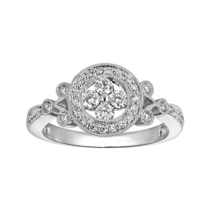 Gabriel Fashion 14 Karat Victorian Ladies' Ring LR4689W45JJ