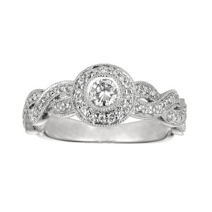 Gabriel Fashion 14 Karat Victorian Ladies' Ring LR4690W45JJ