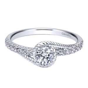 Gabriel 14 Karat Contemporary Engagement Ring ER910168W44JJ