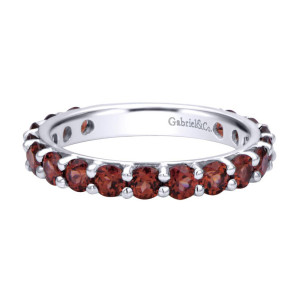 Gabriel Fashion 14 Karat Stackable Stackable Ladies' Ring LR4859W4JGN