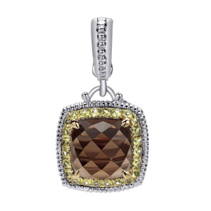 Gabriel Fashion Silver / 18 Karat Two-Tone Roman Pendant PT9387M10MYJMC