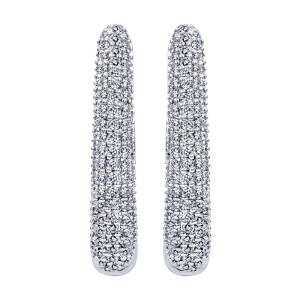 Gabriel Fashion 14 Karat Huggies Huggie Earrings EG10591W45JJ