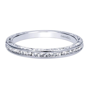 Gabriel 14 Karat Victorian Wedding Band WB8831W44JJ