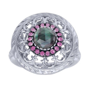 Gabriel Fashion Silver Art Nouveau Ladies' Ring LR50316SVJMC