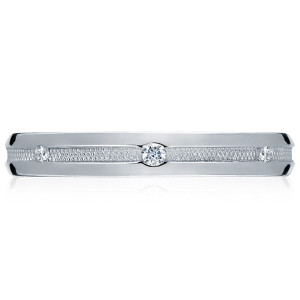 Tacori 80-3D 18 Karat Sculpted Crescent Diamond Wedding Band