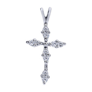 Gabriel Fashion 14 Karat Faith Cross Cross Pendant PC434W45JJ