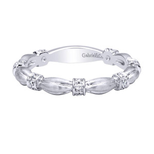 Gabriel Fashion 14 Karat Stackable Stackable Ladies' Ring LR4900W44JJ