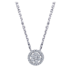 Gabriel Fashion 14 Karat Lusso Diamond Necklace NK1008W45JJ