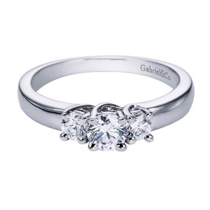 Gabriel 14 Karat Contemporary Engagement Ring ER92718W44JJ