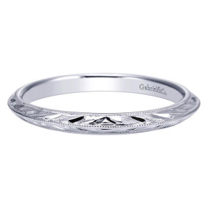 Gabriel 14 Karat Victorian Wedding Band WB8801W4JJJ
