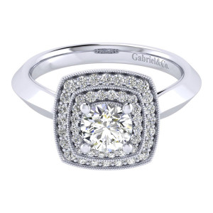 Gabriel 14 Karat Perfect Match Engagement Ring ER001B3AGW44JJ