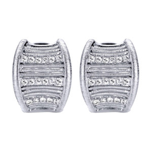 Gabriel Fashion Silver Huggies Huggie Earrings EG11916SVJWS