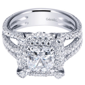 Gabriel 18 Karat Contemporary Engagement Ring ER8764W83JJ