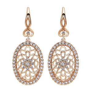 Gabriel Fashion 14 Karat Floral Drop Earrings EG11932K45JJ