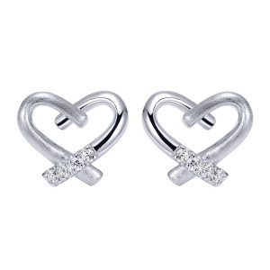 Gabriel Fashion Silver Eternal Love Stud Earrings EG11799SV5JJ