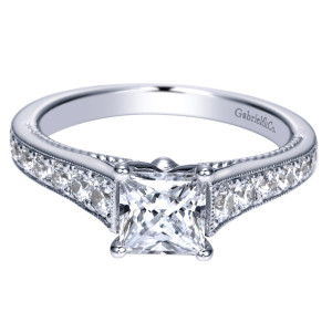 Gabriel 14 Karat Victorian Engagement Ring ER8608W44JJ