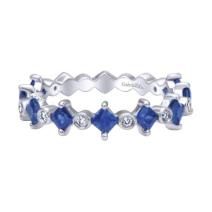 Gabriel Fashion 14 Karat Stackable Ladies' Ring LR4586-4W44SA