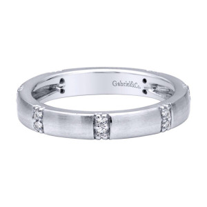 Gabriel Fashion 14 Karat Stackable Stackable Ladies' Ring LR4901W44JJ