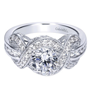 Gabriel 14 Karat Victorian Engagement Ring ER9072W44JJ