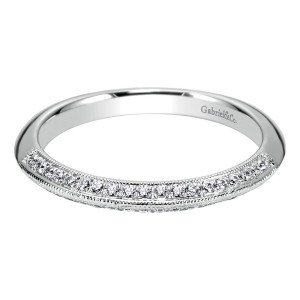 Gabriel 14 Karat Victorian Wedding Band WB4144W44JJ