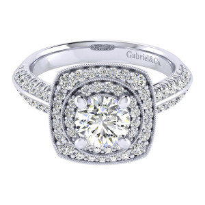 Gabriel 14 Karat Perfect Match Engagement Ring ER002B4AFW44JJ
