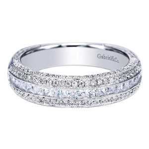 Gabriel 14 Karat Victorian Wedding Band WB4141W44JJ