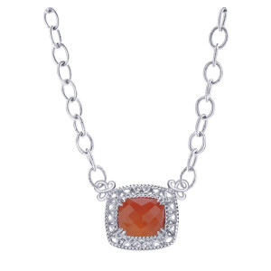 Gabriel Fashion Silver Mediterranean Necklace NK3043SVJXR