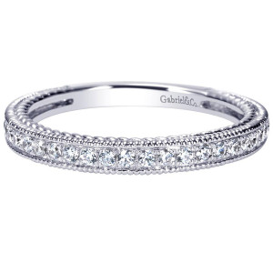 Gabriel 14 Karat Victorian Wedding Band WB8823W44JJ