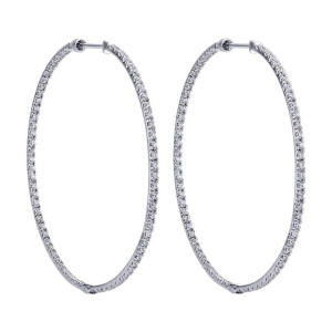 Gabriel Fashion 14 Karat Hoops Hoop Earrings EG699W45JJ