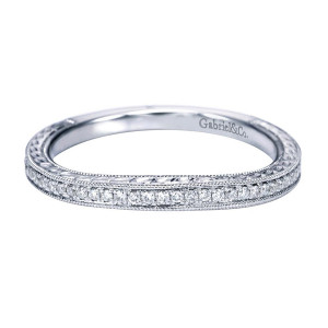 Gabriel 14 Karat Victorian Wedding Band WB7493W44JJ