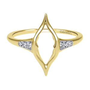 Gabriel Fashion 14 Karat Trends Knuckle Ladies' Ring LR50532Y45JJ