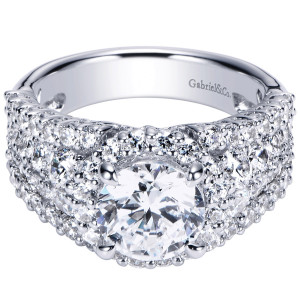 Gabriel 18 Karat Contemporary Engagement Ring ER8446W83JJ