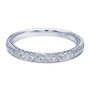 Gabriel 14 Karat Victorian Wedding Band WB7505W44JJ