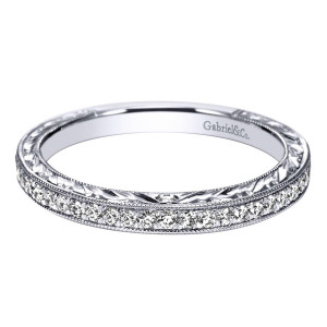 Gabriel 14 Karat Victorian Wedding Band WB8839W44JJ